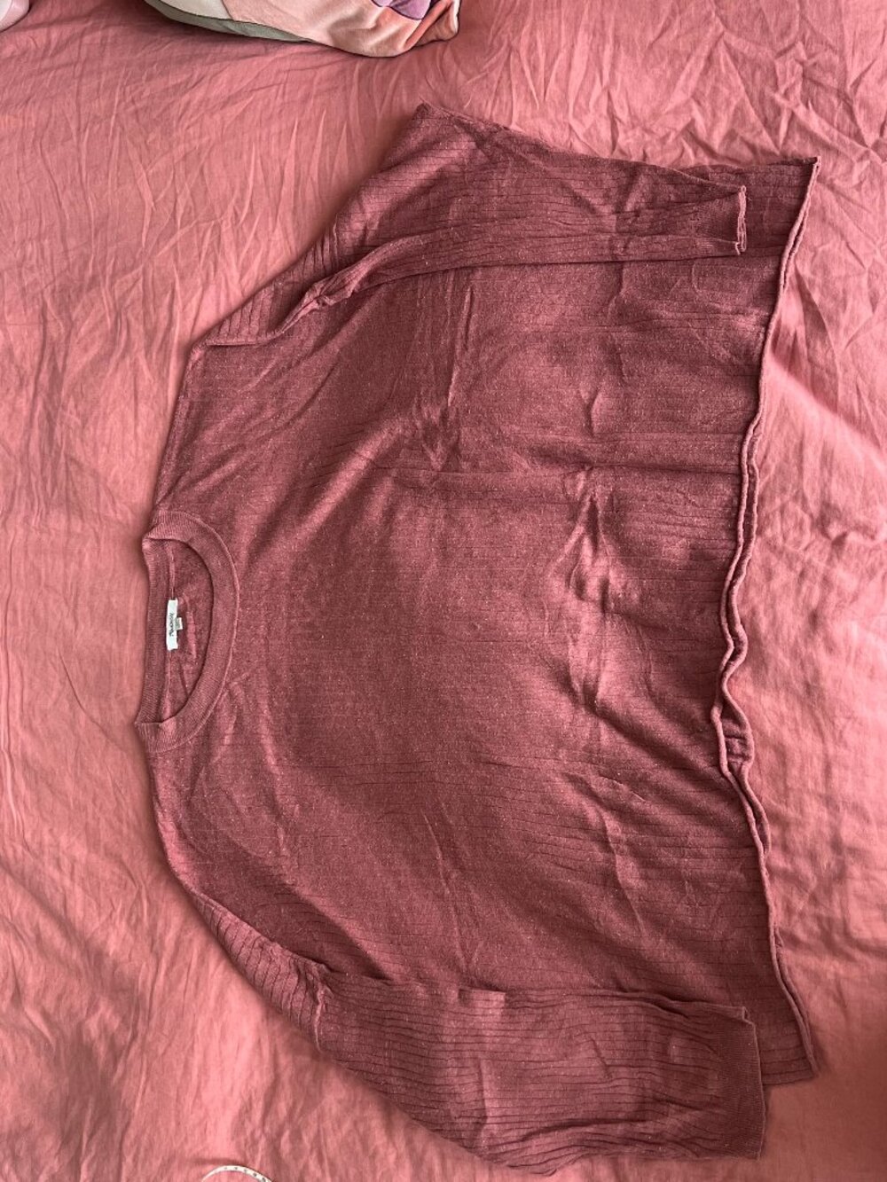 Oversized Ribbed long sleeve tee